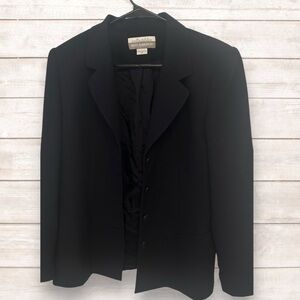 Petite Sophisticate Elegant Navy Blue Suit Jacket Size 12